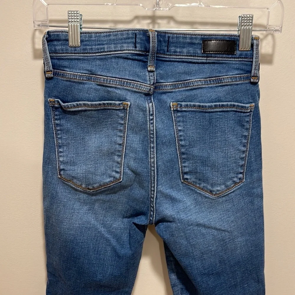 Abercrombie & Fitch Simone High Rise Ankle Jeans with side stripe